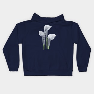 Black Calla Lily Kids Hoodie